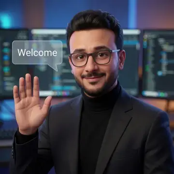 Illustrated portrait of Mohamed ElHawary, senior full-stack engineer, CTO, and tech lead.